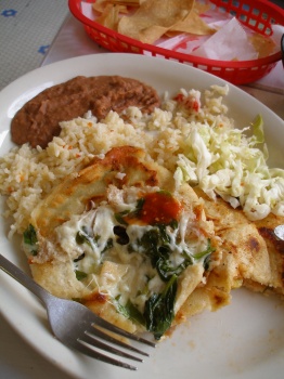 Spinach & Cheese Pupusa